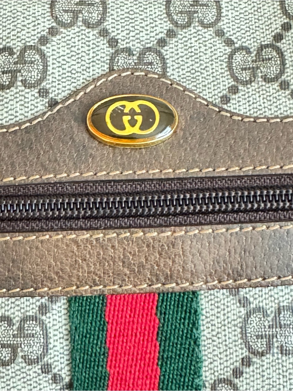 GUCCI Ophidia GG Coated Canvas with Sherryline Crossbody Camera bag - Picture 11 of 13